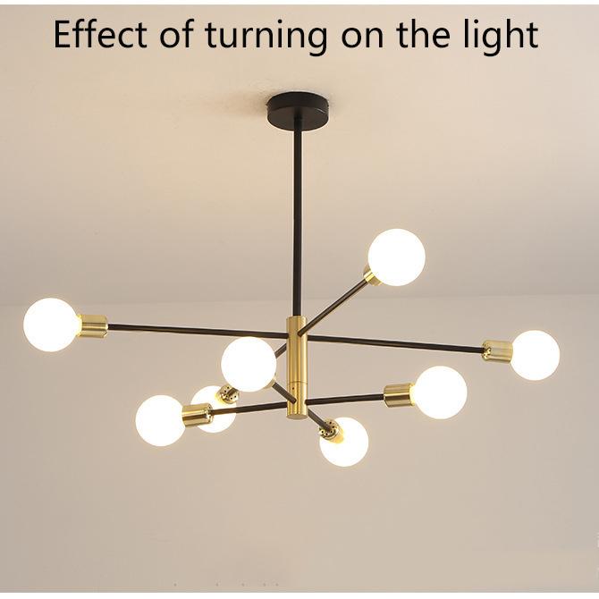 6/8 Heads LED Ceiling Lamp for Living Room Nordic Dome Light Home Decoration Lighting Natural Light Lighting Chandelier