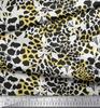 Soimoi Purple Japan Crepe Satin Fabric Leopard Animal Skin Printed Fabric 1 Metre 42 Inch