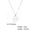 Collana Pendente LGBT Stesso Sesso Acciaio Inossidabile Uomo Donna Amore Libero Avanguardia Collana Coppia Gioiello per Festival Regalo
