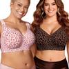 Summer Thin Big Chest Soft Support Underwear Women's Seamless Steel Ring Bra Gathering Comfortable Jelly Bra