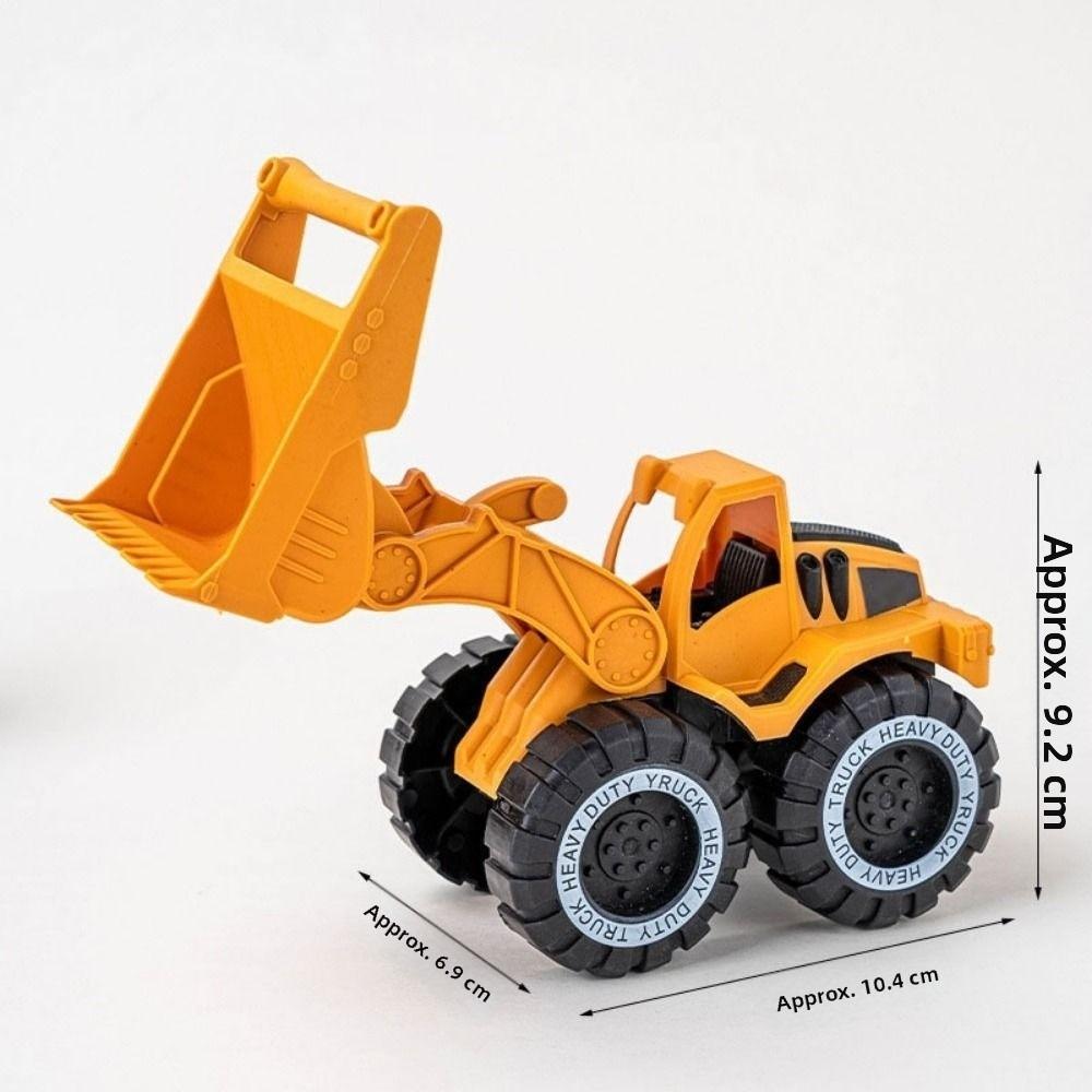 Plastic Tractor Excavator Bulldozer Drop Resistant Simulation Diecast Crane Truck Model  for Boys