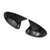 For Hyundai Sonata 11th 2024 Car Sticker Rearview Side Mirror Cover Wing Cap Exterior Door Rear View Case Trim Carbon Fiber Look