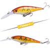 Fishing Baits Minnow Crankbaits Lures  with Metal Triple Fishing Hooks for Trout Bass Perch Fishing