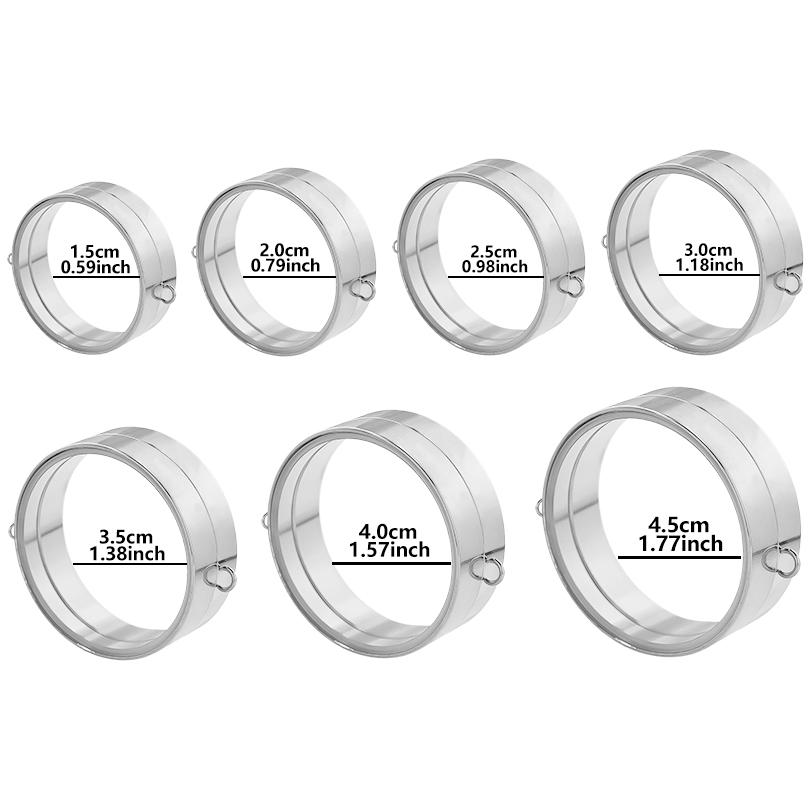 Thickness 10mm Innner Size 15-45mm Stainless Steel Locket Pendants For Jewelry Makings Supplies Round Glass Twist Screw Lockets