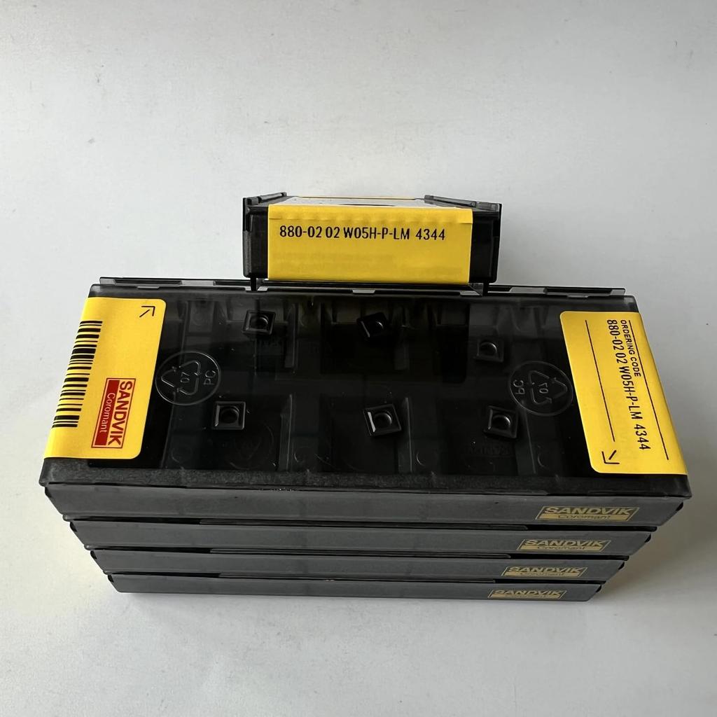 Original Sandvik / 880-0202W05H-P-LM 4344 /CNC lathe carbide blade tool 10 Pcs