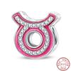 Brandneu Kupfer Metall 12 Tierkreis Glänzend Prinzessin Rosa Glücksbringer Perlen Komponenten Perlen Komponenten 3mm Do It Yourself Perfektes Geschenk Hohe Qualität Fein