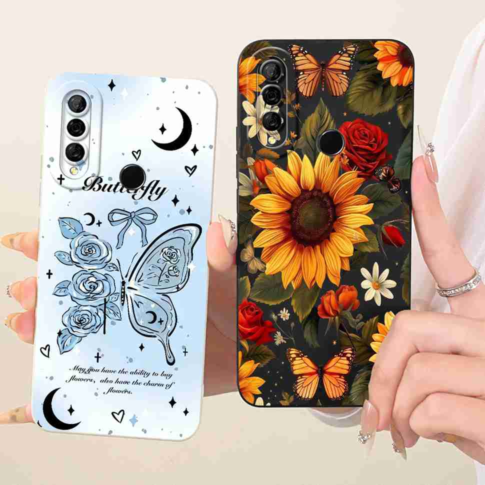 Honor 10i Silicone Phone Case Full Cover For Honor 20 lite 20lite Honor10i Protection Cute Cartoon Girl Design Protective Shell