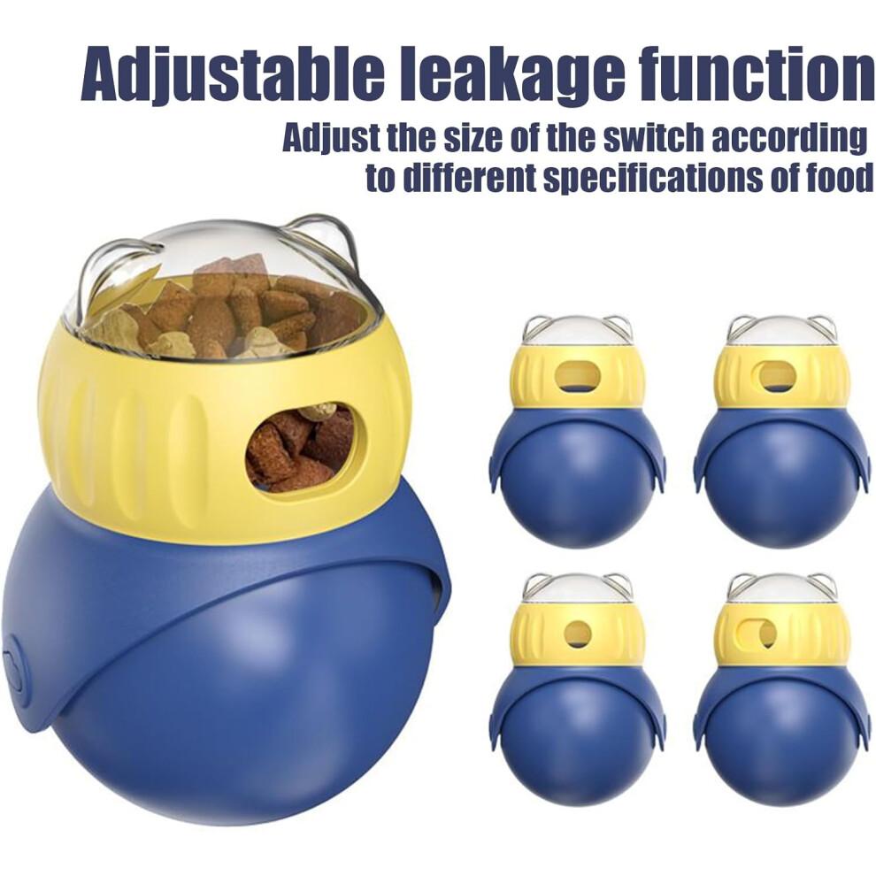 Cat Dispenser with Slow Feeding Design, Interactive Indoor Cat Feeder Ball for Mental Stimulation