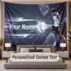 Custom Name Text Tapestry Jude Bellingham Personalized Polyester Wall Tapestry For Bedroom And Room