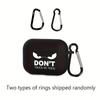 Black expression creative AirPods Apple earphone case wireless bluetooth protective case transparent earphone case
