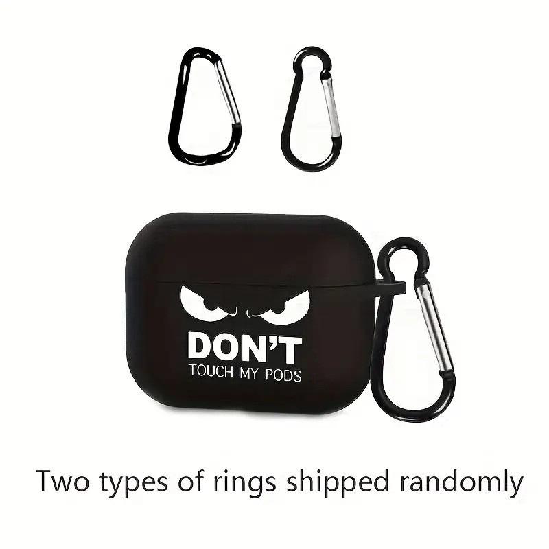 Black expression creative AirPods Apple earphone case wireless bluetooth protective case transparent earphone case
