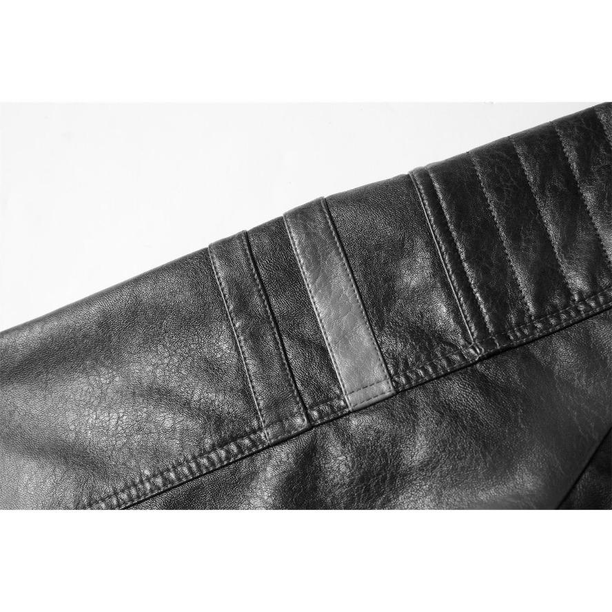 Veste de moto en cuir PU transfrontalier pour homme, style européen/américain, moderne et robuste, plus velours.