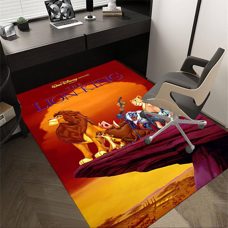 

1pc lion king Carpet Office Rug Mat Home Decor Area Carpet Festival Gift Office desk chair carpet Longlasting Material1107L 60cm by 90cm
