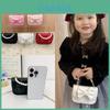Kid Girl Single Shoulder Bag Pu Material With Stitching Design For Daily Use
