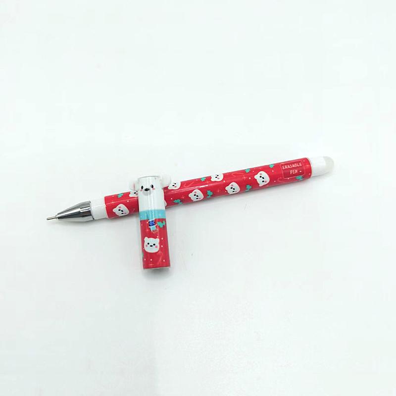 3 Pcs Cute Christmas Erasable Gel Ink Pens - Xmas Cartoon Pens For Writing, Office, School - Women, Girls, Boys