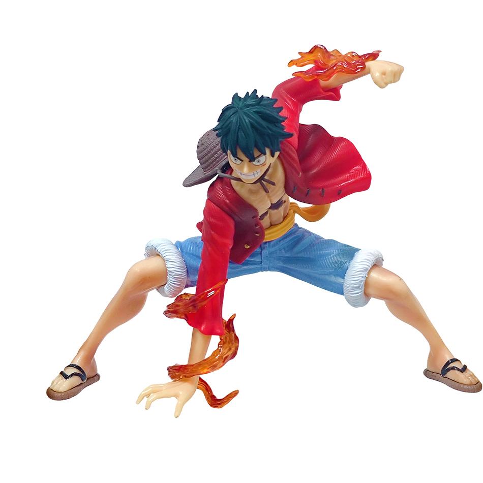 In Stock  One Piece Anime Figure 17cm Squatting Luffy Changing Battle Action Figurine PVC Model Doll Collection Toys Kid Gift Ho