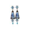 Vintage Rhinestone Flower Ear Cuff - Light Luxury European Retro Style Earrings