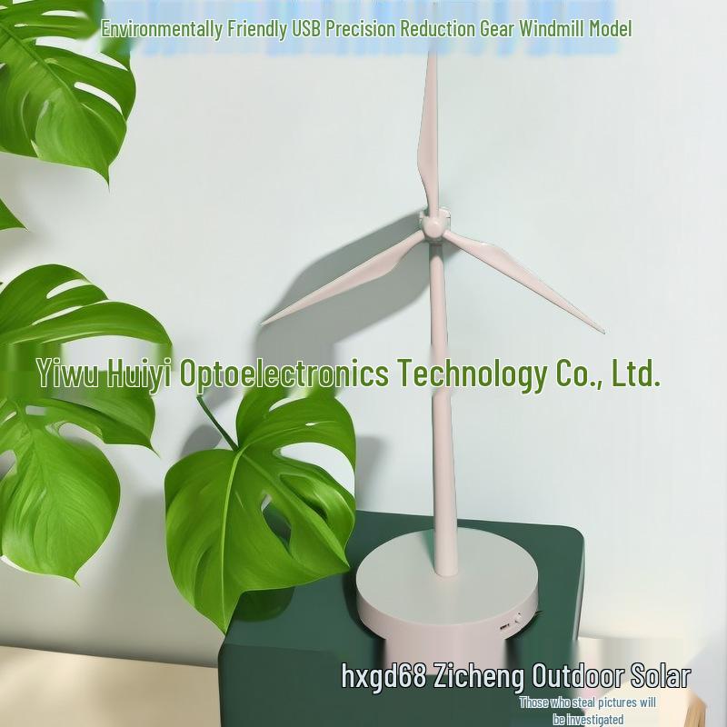 Ornamento de Carro Sedan Moinho de Vento Solar - Decoração Criativa para Exterior e Interior & Modelo para Experiência Científica