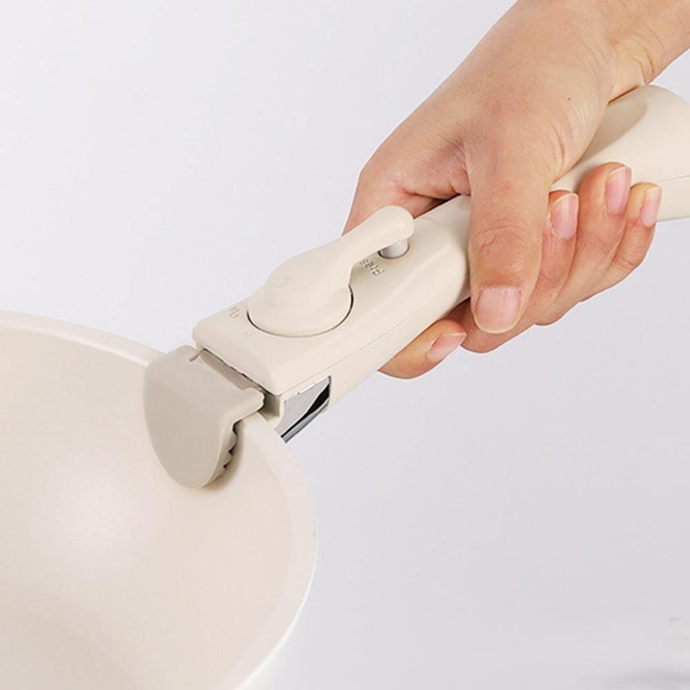 

Prevent Burns Multifunctional Panhandle Detachable Anti Scald Bowl Clamp Kitchen Accessories бежевий