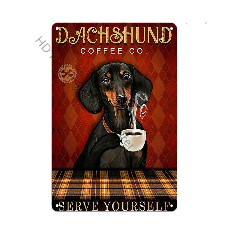 Cat Cooking Diner Metal Tin Sign Vintage Style Coffee Tin Plaque Metalen Poster Kitchen Restaurant Cafe Decor Advertise Plate