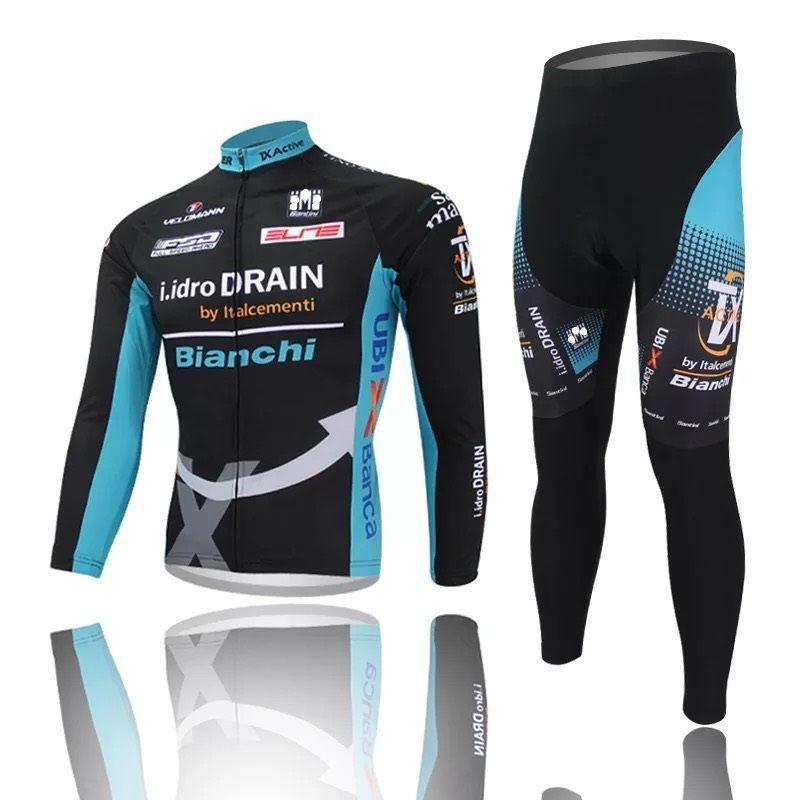 Maglia da Ciclismo a Manica Lunga da Uomo Donna Abbigliamento Mountain Bike Equipaggiamento da Equitazione Set Sportivo