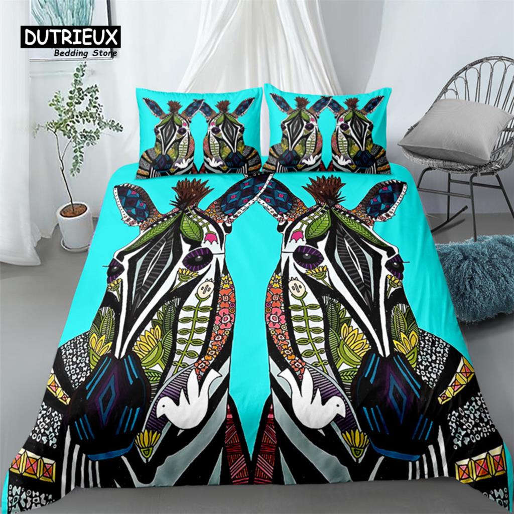 Beautiful Water Color Rocks Duvet Cover Set, Shell Bedding Set, Soft Comfortable Breathable Duvet Cover, For Bedroom Guest Room