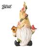 Home Soft Furnishing Decor Resin Garden Gnome Figurine Hand Painted Red Cap with Watering Durable Waterproof Ornament Can Outdoor Yard for