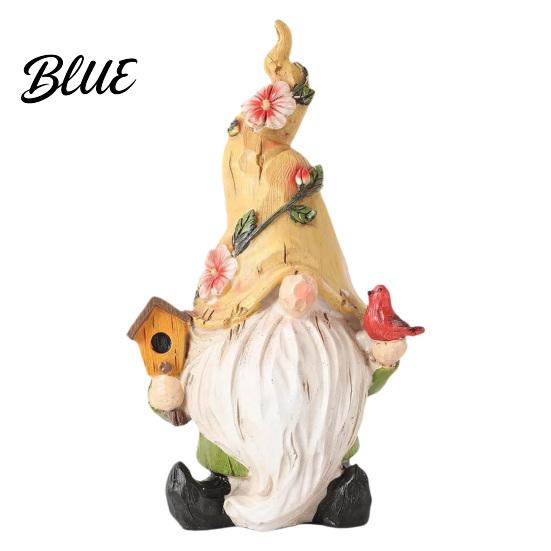 Home Soft Furnishing Decor Resin Garden Gnome Figurine Hand Painted Red Cap with Watering Durable Waterproof Ornament Can Outdoor Yard for