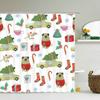 Funny Animal Print Shower Curtain Cute Cartoon Animal Bath Curtain For Bathroom Bathtub Bathing Cover Shower Curtains Home Decor