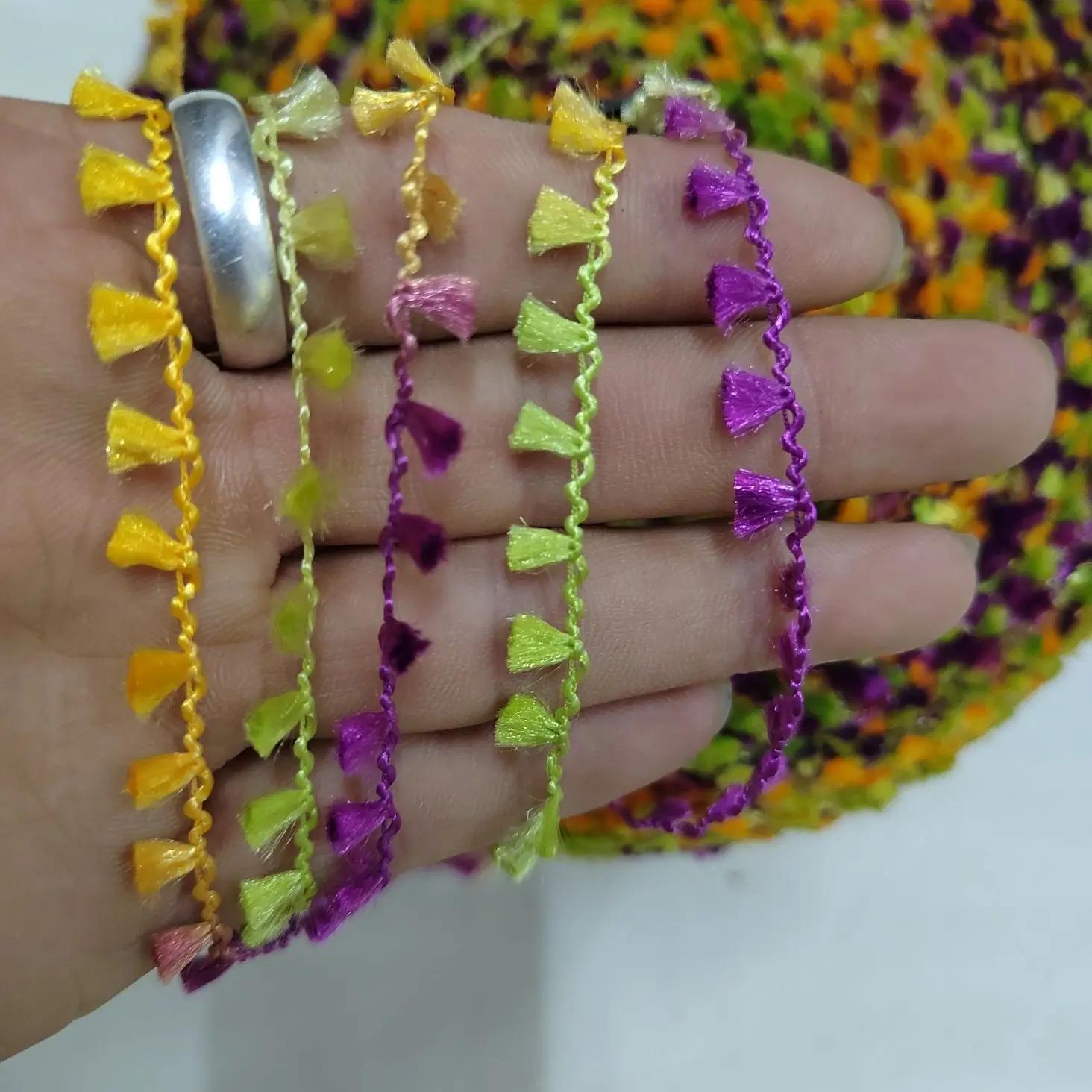 

Colorful Leaf Yarn Featuring Handmade DIY Handwoven Seat Cushion Carpet Hair Falling Fragrance Wind Bag Single Strand Thread