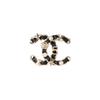 CHANEL double C metal brooch gold/black #couple style