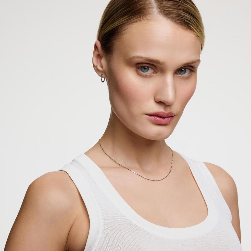 Silver Cube Chain Rhodium-Plated Silver 925 | 42cm