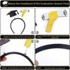 Non-slip Bachelor Cap Hair Hoop Celebrate Graduation Hat Hairband  Graduation Party