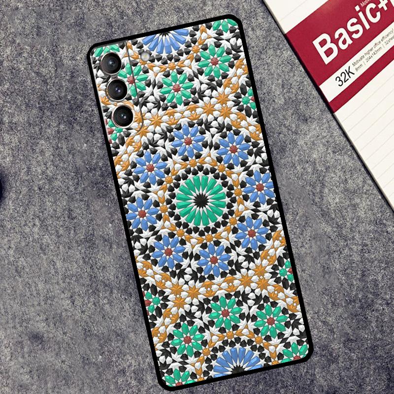 

Марокканский плиточный чехол для Samsung Galaxy S25 S26 Ultra S20 S22 S23 S24 Ultra S21 Plus S10 S25 FE Чехол Coque Galaxy S25