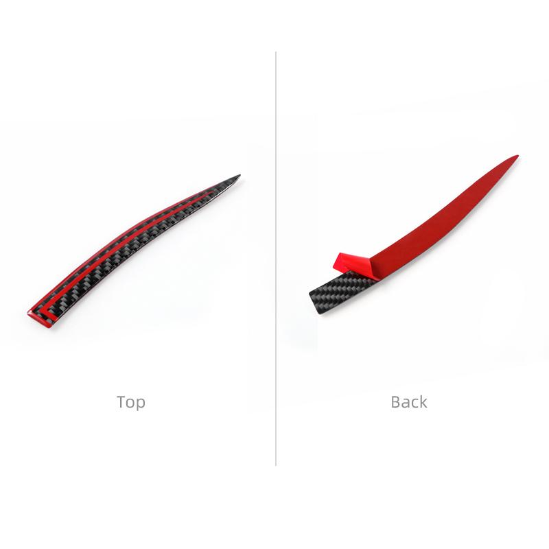 For Tesla Model 3 Model Y Carbon Fiber Anti-collision Bumper Mirror Anti-Rub Strips Protector Sticker Decorative 