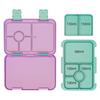 Bento Lunch Box for Kids | 5/6 Convertible Compartments BPA FREE LEAKPROOF Microwave-Safe and Refrigerator-Safe