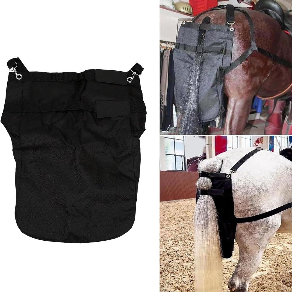 Reusable Design Horse Poop Catcher Oxford Fabric Equine Manure Bag Horse Manure Bag  Garden Use