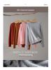 Women's 100% Pure Cashmere Heather Yarn Sweater, Round Neck, Loose Fit, Soft, Light Luxury, Knitted Base Layer for Autumn/Winter.