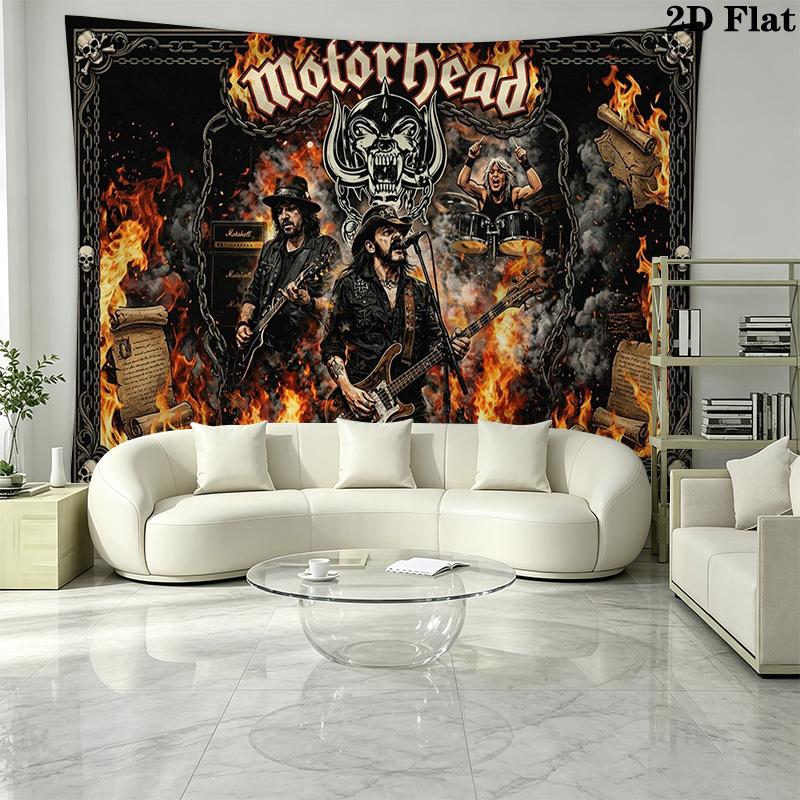 Tapestry Motorhead Estetyczna Dekoracja Ścienna Drukowany Materiał Koc Dekoracyjne Tapiserie do Sypialni Salonu Wystrój Domu
