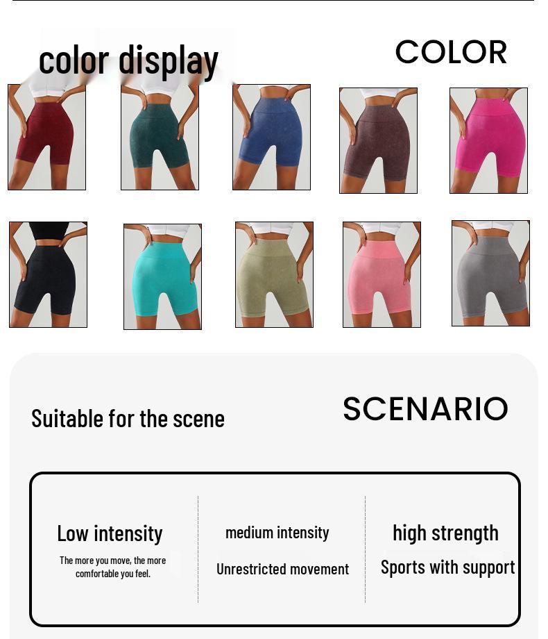 Frosted Seamless Yoga Pants: Women's Quick-Dry Butt-Lifting Sports Shorts & Three-Quarter Pilates Pants