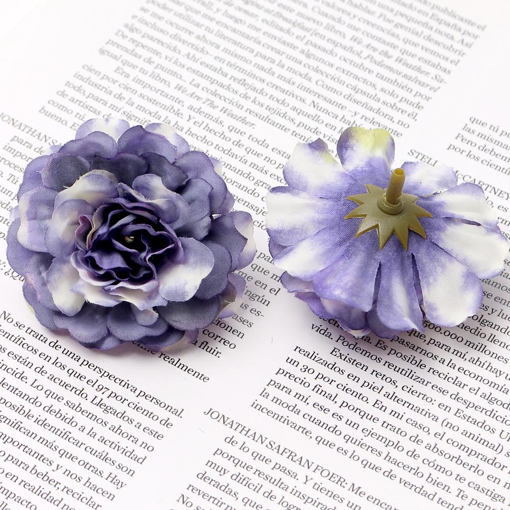 10Pcs Silk Rose Artificial Flowers for Home Decor Wedding Decoration Supplies DIY Bride Crafts Wreath Accessories Fake Flowers