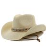 Western Cowboy Straw Hat Men and Women Outdoor Beach Hat Sun Hat