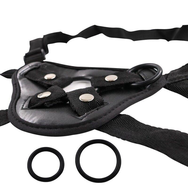 Strap on Dildo Harness Lesbian Adult Sex Toys for Women Men Pegging Dildo Adjust Waist Thigh Soft Nylon Vegan Leather Belt Toys