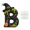 Halloween Party Table Decor Wooden BOO Decoration for Tiered Trays, Creative Tabletop Solid Wood Centerpieces Boo Sign