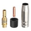 19Pcs MIG/MAG Welding Contact Tips 0.8mm M6 Gas Nozzle Tips Holder Replacement for Binzel 15AK
