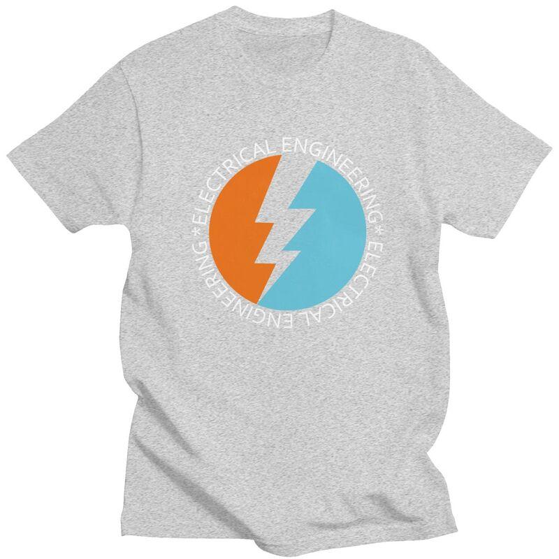 Custom Electric Engineer Tshirt for Men Short Sleeve Casual T Shirt Cool Electrician Gift Tshirts Loose Fit 100 Cotton Tees