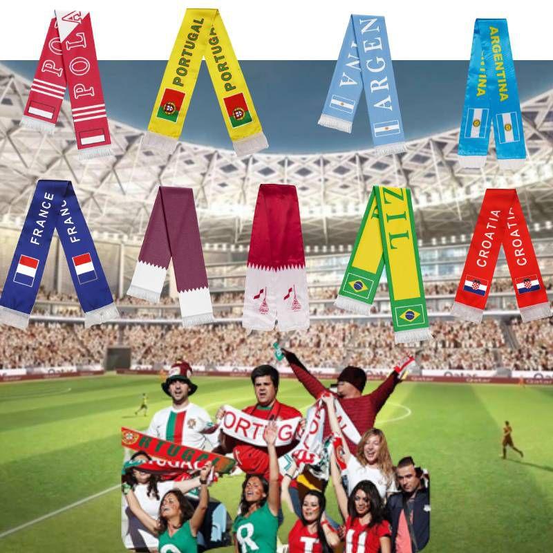 Zeigen Sie Ihre Unterstützung für Katar 2022 mit unserem Quastenschal im Nationalthema!