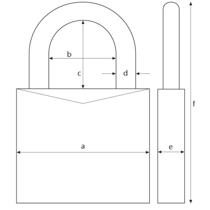 Cadenas à combinaison - ABUS - 145/30 - Aluminium anodisé - Résistant à la corrosion - 1000 combinaisons