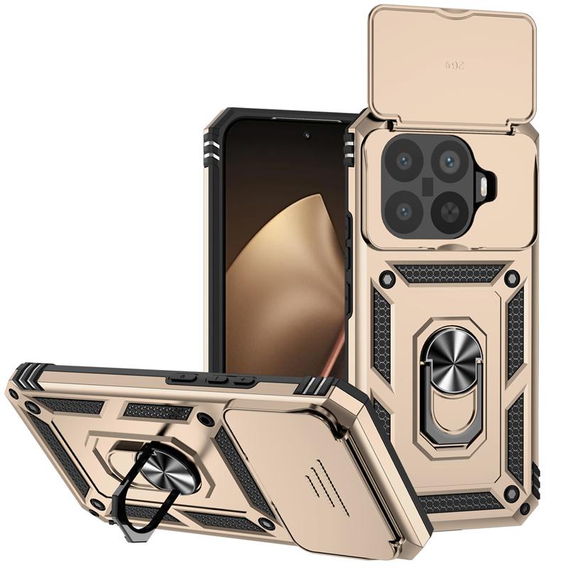 Funda For Xiaomi 15T Pro 5G Case Armor Slide Lens Protect Phone Case For Xiomi 15TPro Xiaomi15T Pro Magnetic Holder Ring Cover