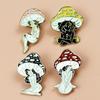 Colorful Creative Mushroom Man Cartoon Brooch – Metal Badge Accessory for Bags and Clothing